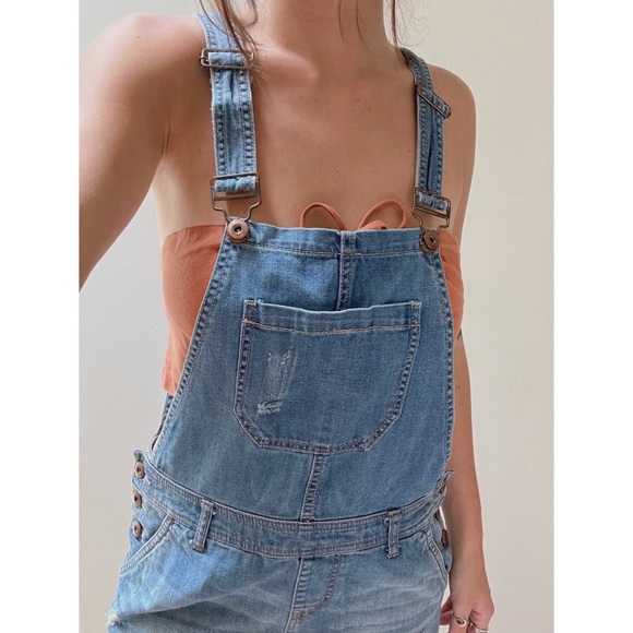 Denim Short Overalls - Picture 6 of 6